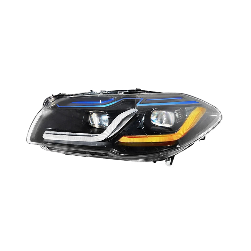 BMW Car Headlights BMW 5 Series F18 Modified To Double L