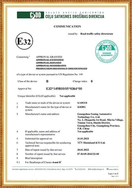 Certificate Of Honor